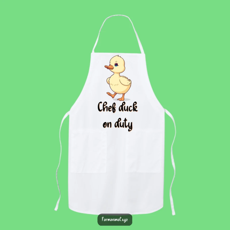Funny Duckling Waddling Apron: Hilarious Kitchen Hustle Helper