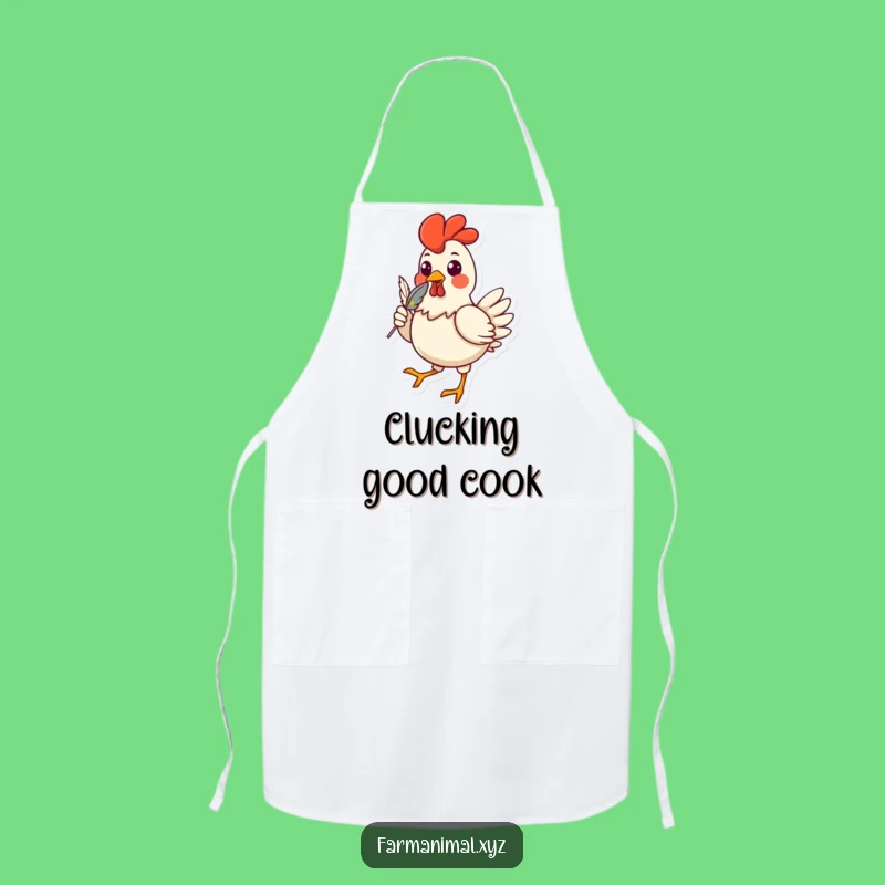 Funny Chicken Strutting Apron: Cook Up Laughs in the Kitchen with Style