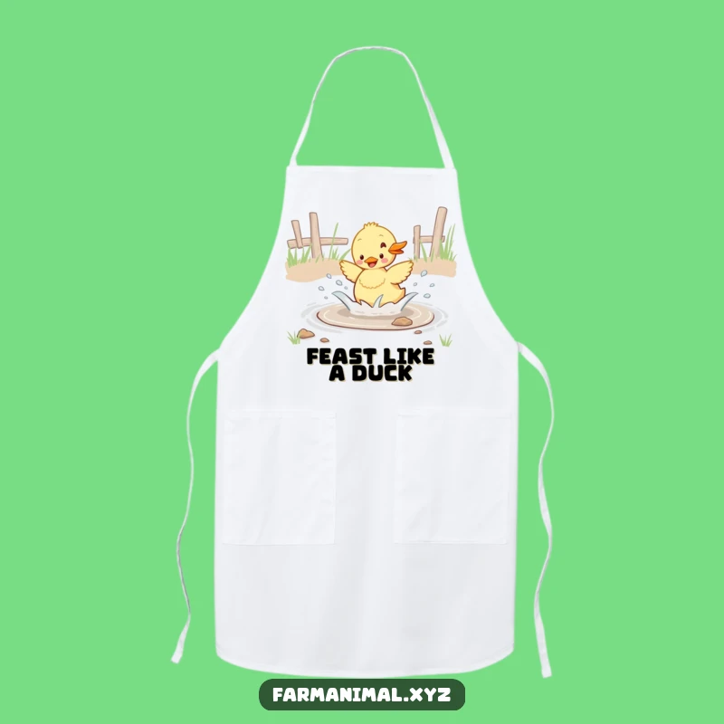 Funny Duckling Splashing Apron - Kitchen Fun For Bird Lovers