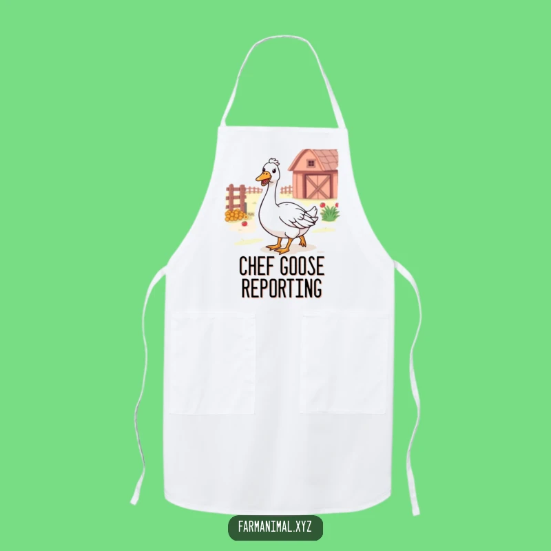 Funny Farm Goose Apron: Cook with Happy Honking Farm Flair