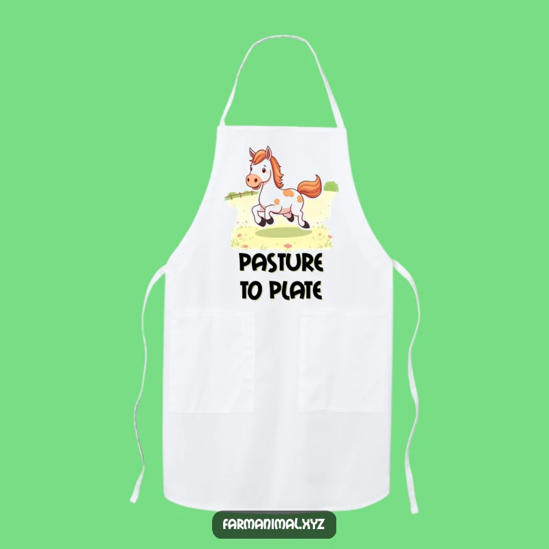 Funny Horse Kicking Heels Apron: Cook with Country Charm!