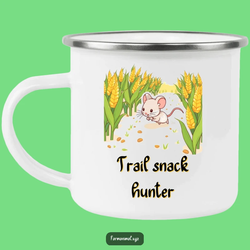 Funny Mouse Scurrying Camping Mug - Tiny Adventures & Hot Drinks