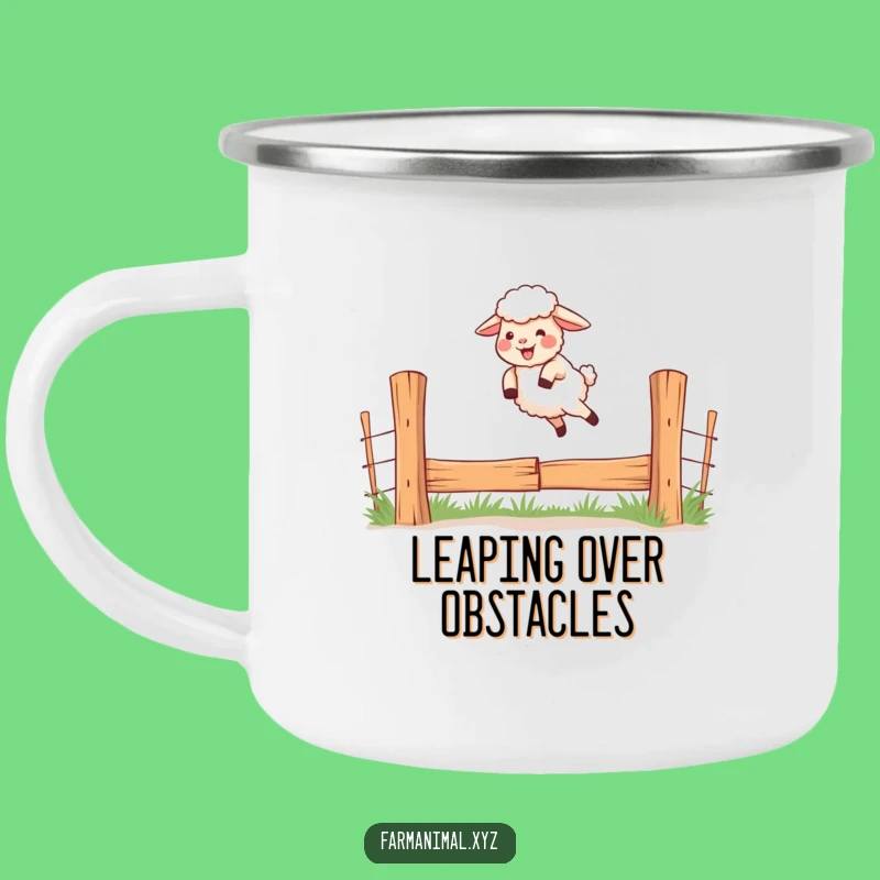 Funny Giggling Sheep Camping Mug; Leap Into Adventure With This Farm Gift