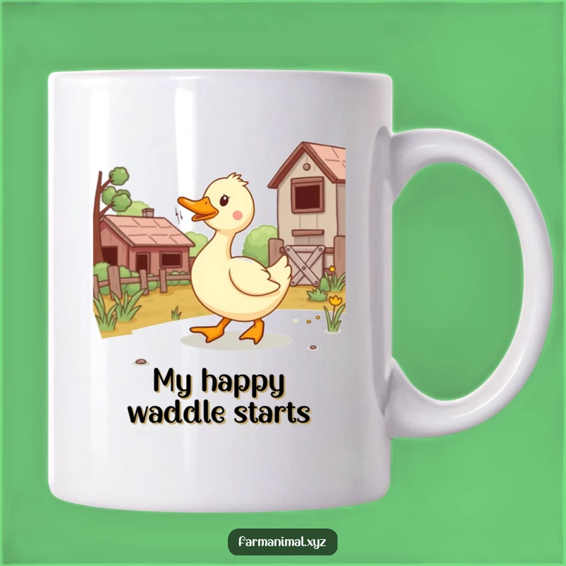 Funny Duck Farmyard Waddler Mug - Hilarious Gift for Bird Lovers