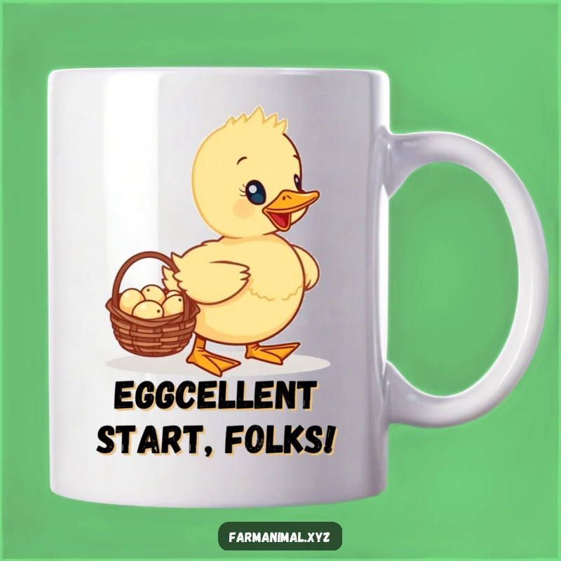 Funny Duckling Egg Basket Mug A Cute & Funny Gift for Bird Lovers