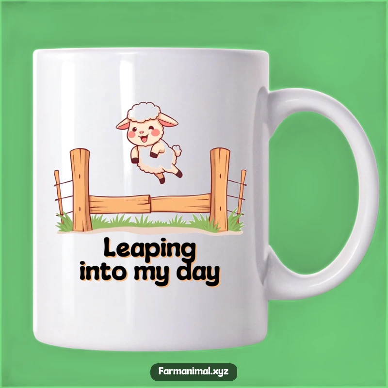 Funny Giggling Sheep Mug; Leap Into Your Day With This Whimsical Farm Gift