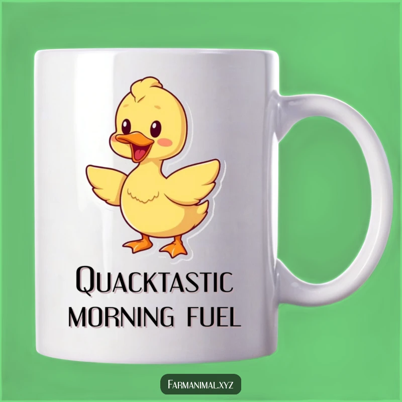 Funny Cheerful Duck Mug - Quacking Bird Coffee Cup, Hilarious Gift