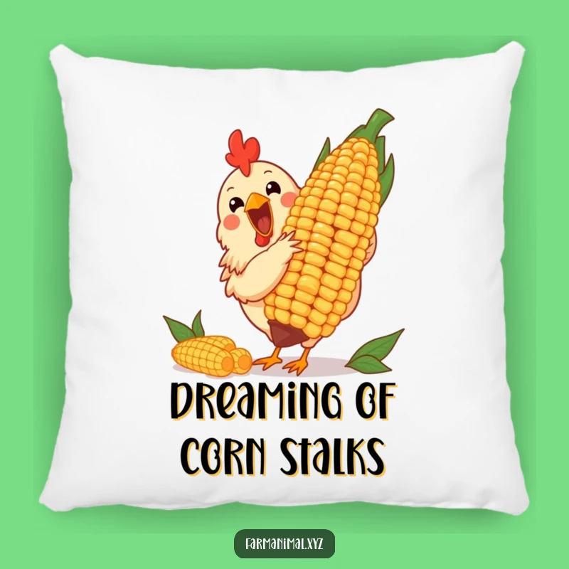 Funny Chicken Corn Pillow: Soft Cushion for Poultry Lovers
