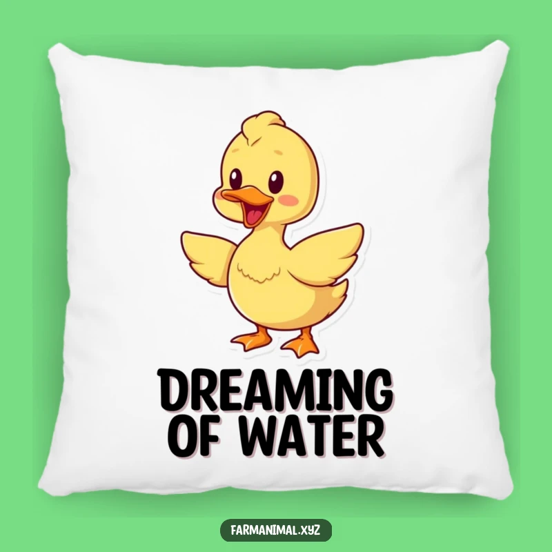 Funny Cheerful Duck Pillow - Soft Accent Pillow, Adorable Gift