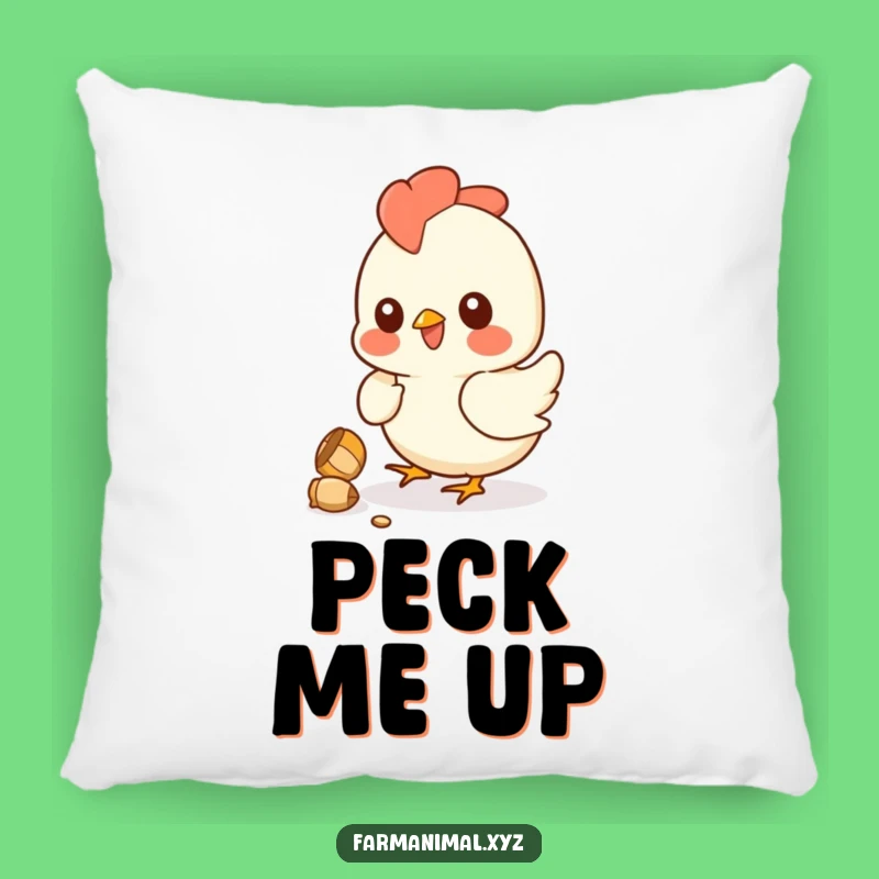 Funny Chicken Pillow: Cozy Kernel Pecking Cushion - A Comfy & Humorous Farm Gift