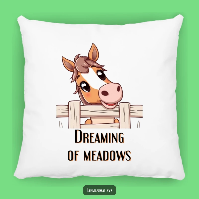 Funny Curious Horse Pillow: Cozy Comfort with a Wide-Eyed Friend - Ideal Funny Gift!