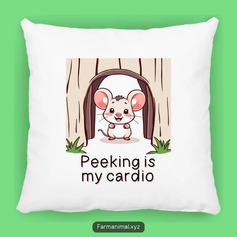 Funny Mouse Pillow - Cozy & Hilarious Barnyard Accent Cushion Gift
