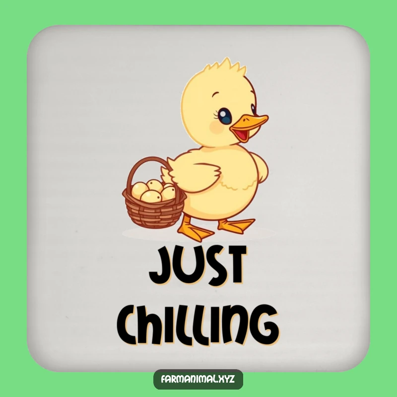 Funny Duckling Drink Coaster - Protect Surfaces with Cute Style