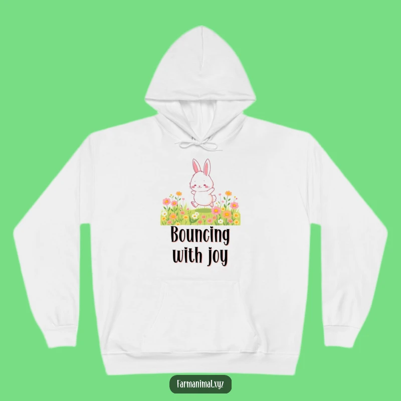 Funny Bunny Hoodie - Cozy Fluffy Bunny Hopping, Perfect Gift!
