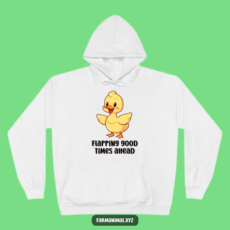 Funny Cheerful Duck Hoodie - Cozy Bird Lover Sweatshirt, Great Gift