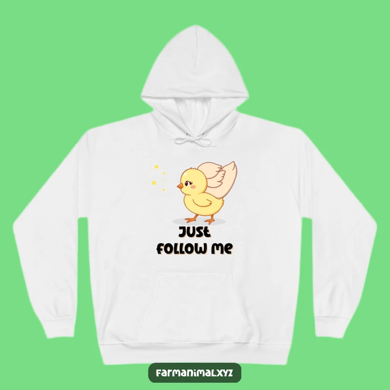 Funny Chick Momma's Little Follower Hoodie, Cozy Baby Bird Sweatshirt, Great Funny Gift