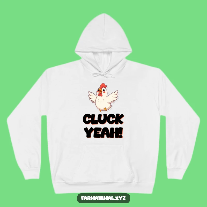 Funny Chicken Flapping Hoodie: Cozy Excited Poultry Sweatshirt Gift