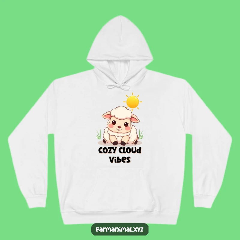 Funny Content Sheep Hoodie: Sunny Sky Rest, Cozy Funny Gift for Comfort Lovers
