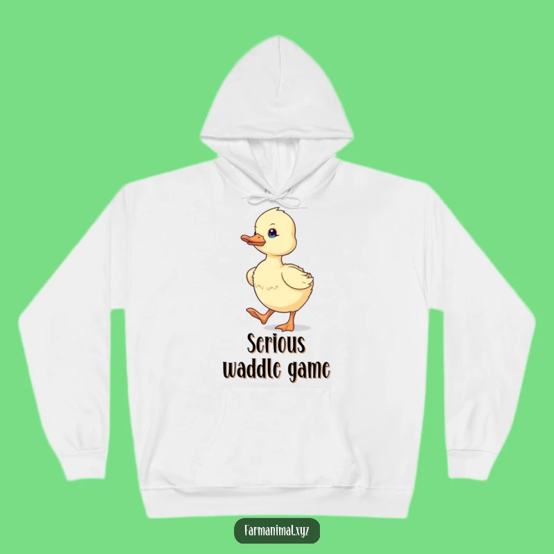 Funny Duckling Waddling Hoodie: Cozy Determination for Active Souls