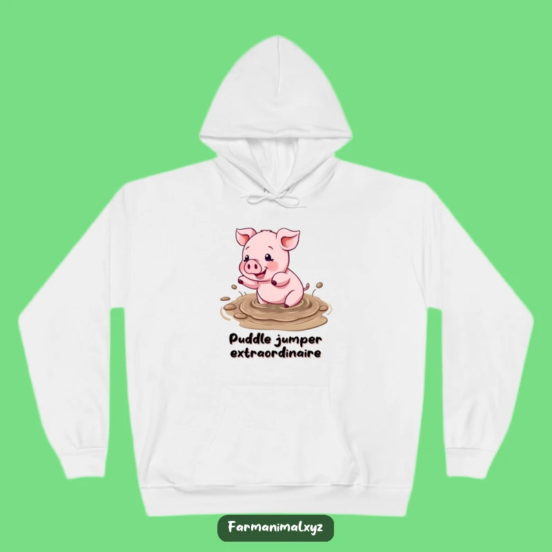 Funny Pig Mud Splash Hoodie: Cozy Comfort, Perfect Gift for Mud Lovers