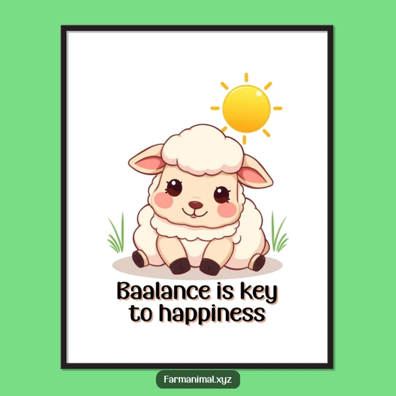 Free Printable Sheep Wall Art: Sunny Rest Funny Downloadable Decor for a Tranquil Space