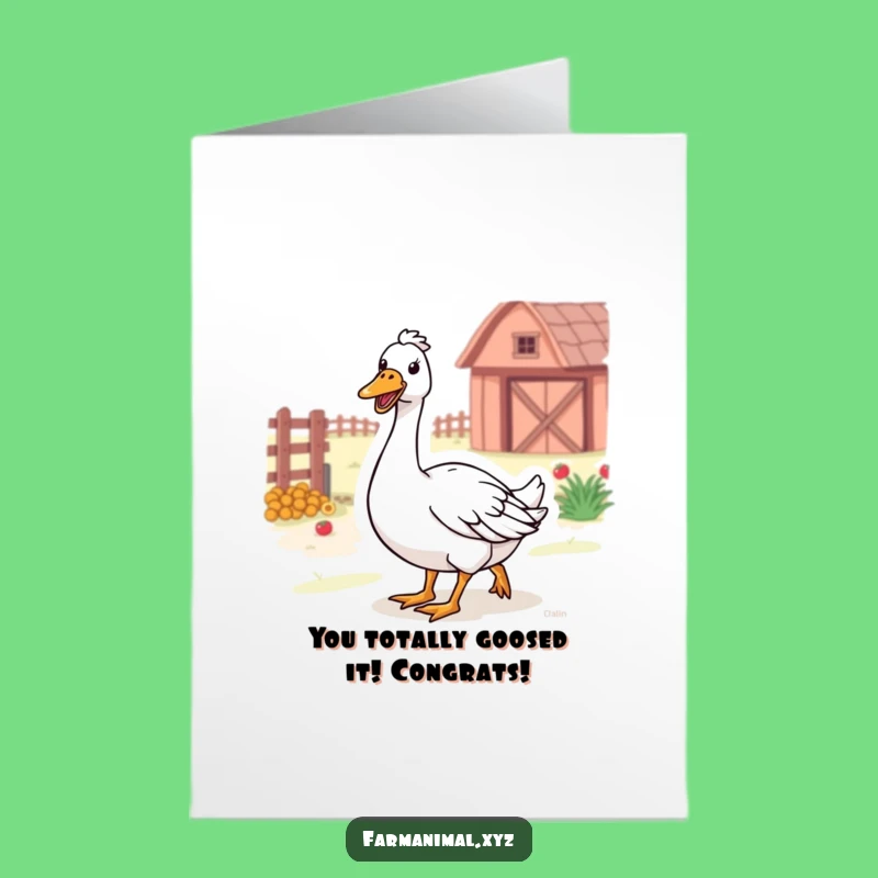 Free Printable Goose Congratulations Card: Honk Your Congrats with This Joyful Downloadable!