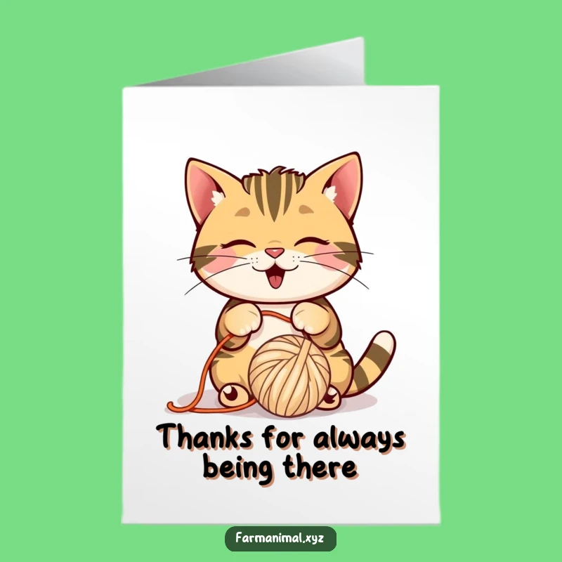 Free Printable Cat Thank You Card: Bat a Thank You with This Playful Downloadable!