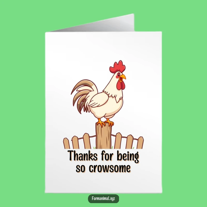 Free Printable Rooster Thank You Card: Crow a Thank You with This Loud Downloadable!