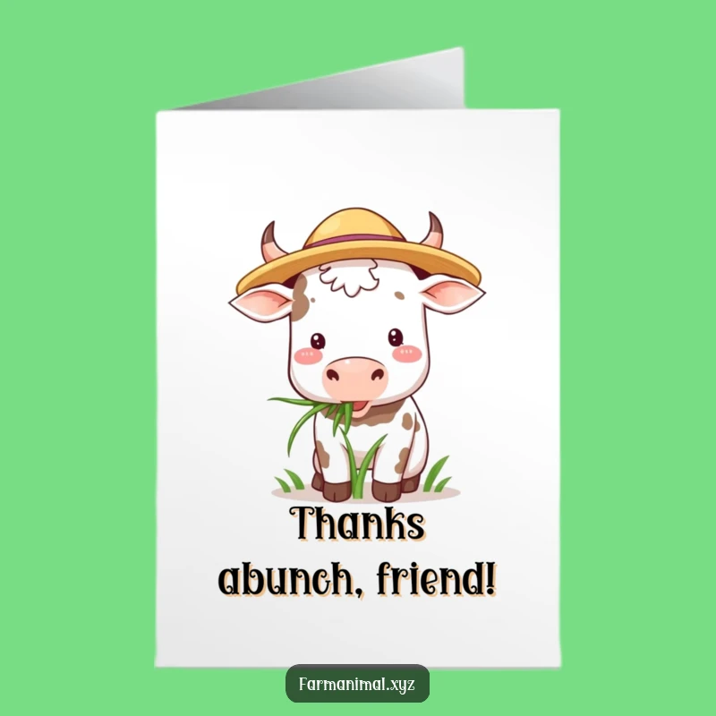 Free Printable Thank You Card: Content Cow, A Downloadable Gift of Gratitude