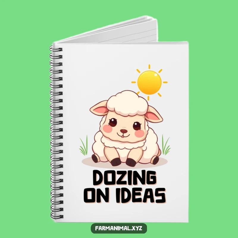 Funny Content Sheep Notebook: Sunny Sky Rest, Journal Funny Gift for Dreamers