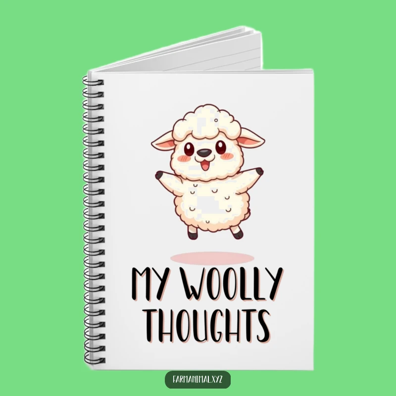 Funny Sheep Jump Notebook: Jot Down Ideas with a Fluffy Jumper - Great Funny Gift!