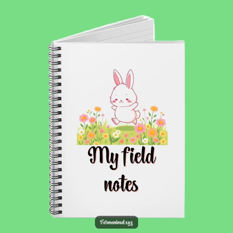 Funny Bunny Notebook - Fluffy Bunny Hopping, Perfect Journal Gift!
