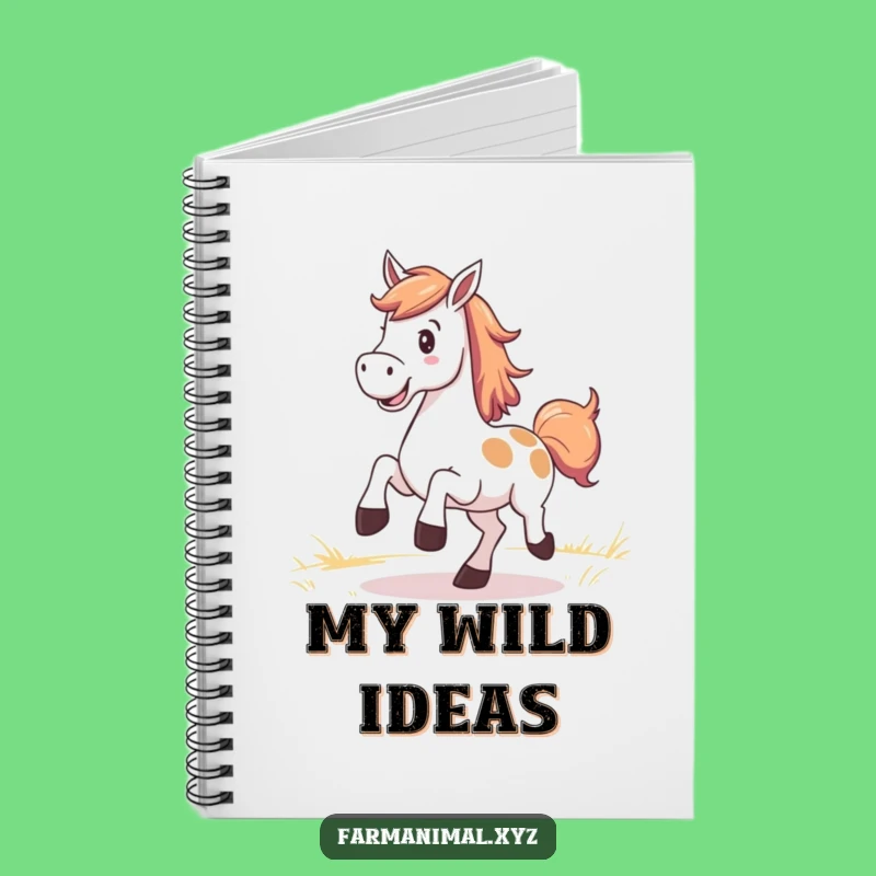 Funny Horse Kicking Notebook: Jot Down Ideas with Free-Spirited Joy