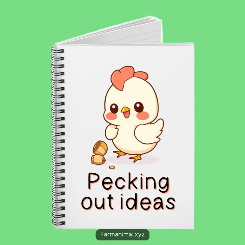 Funny Chicken Notebook: Kernel Pecking Journal - A Humorous Farm Idea Keeper Gift