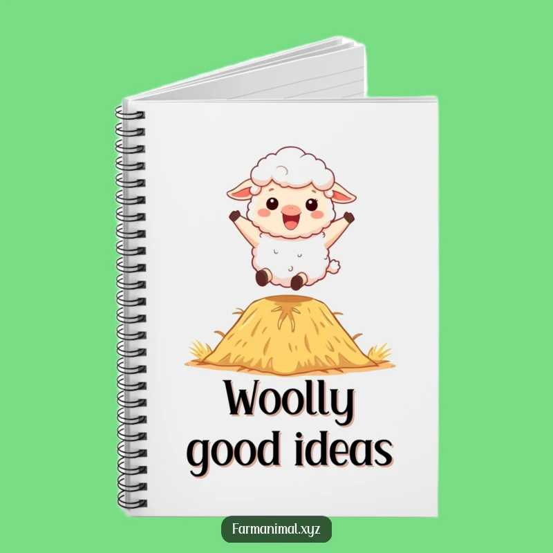Funny Sheep Notebook - Bouncing Design, Fluffy Fun, Great Funny Gift