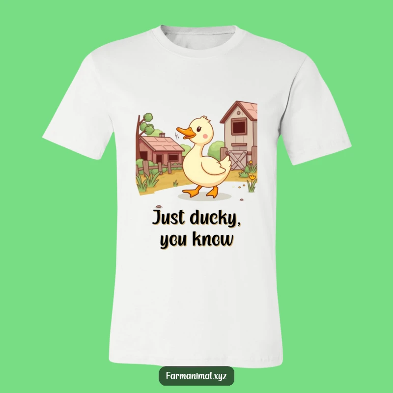Funny Duck Waddling Farm T-Shirt - Comedic Animal Tee, Joyful Gift