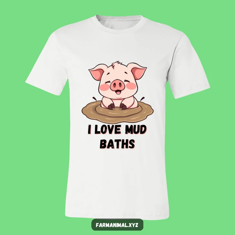 Funny Pig Mud T-Shirt: Wear Your Love for Earthy Delights