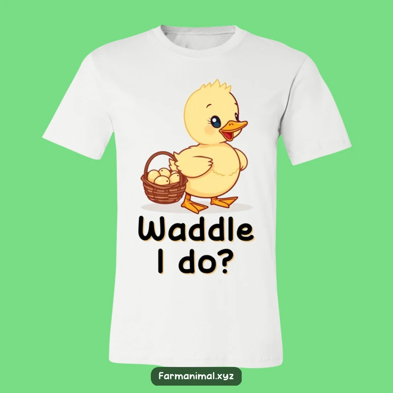 Funny Duckling T-Shirt - Adorable Waddling Chick Funny Gift for Easter & Spring