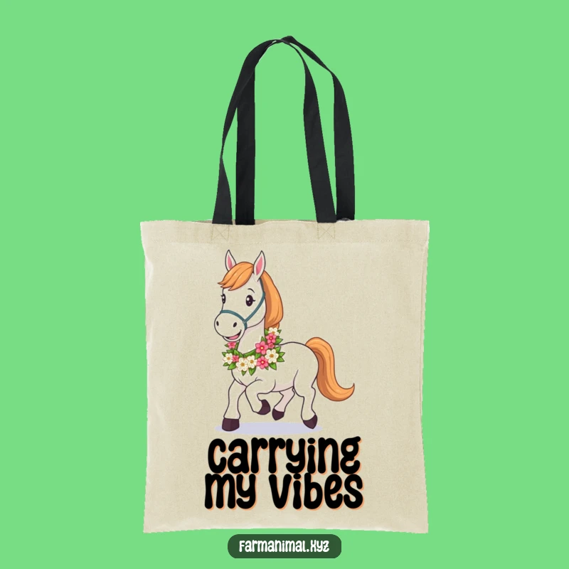 Funny Horse Garland Tote Bag: Carry Your Style with This Funny Gift