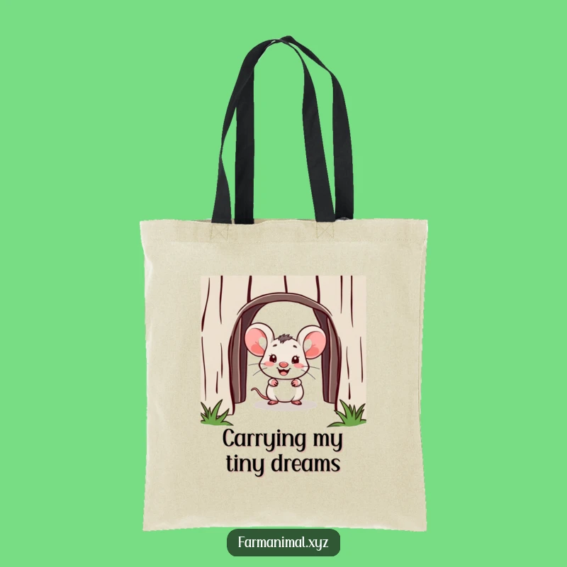 Funny Mouse Tote Bag - Carry Your Laughs with this Barnyard Accessory